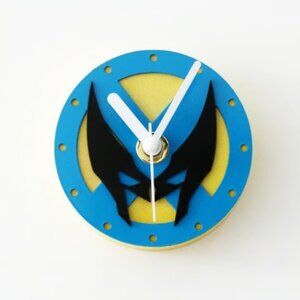 Wolverine refrigerator clock and wall clock
